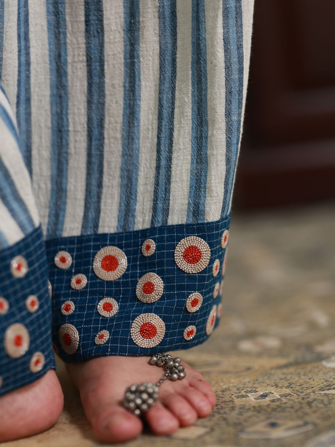 Blue Stripes Farsi Salwar