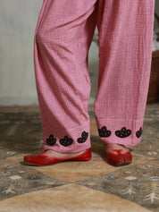 Pink Checks Farsi Salwar