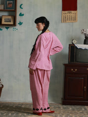 Pink Checks Farsi Salwar