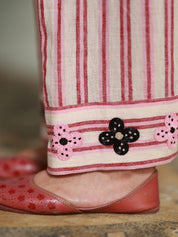 Red Stripes Farsi Salwar