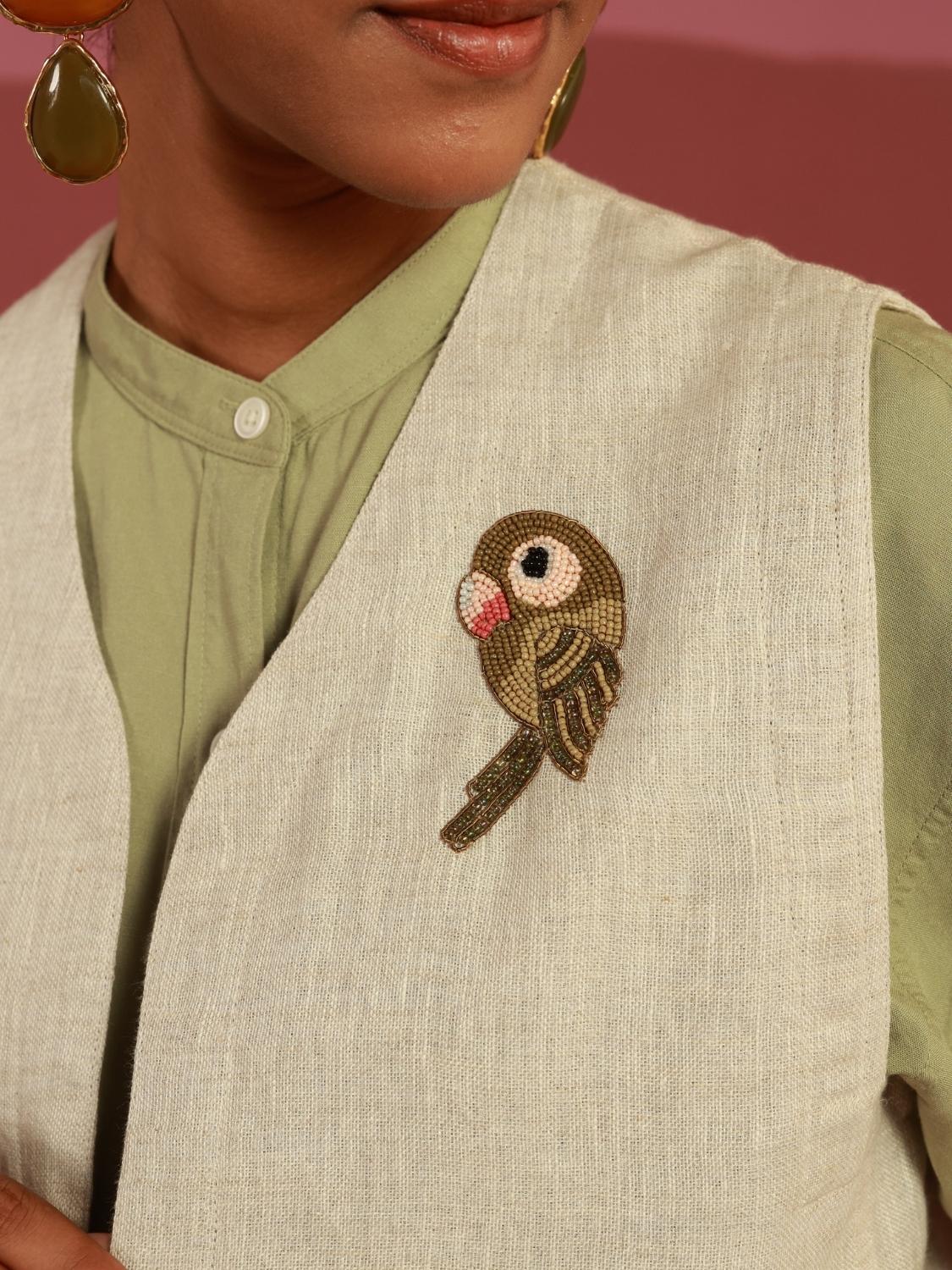 The Parakeet Gilet (Beige)