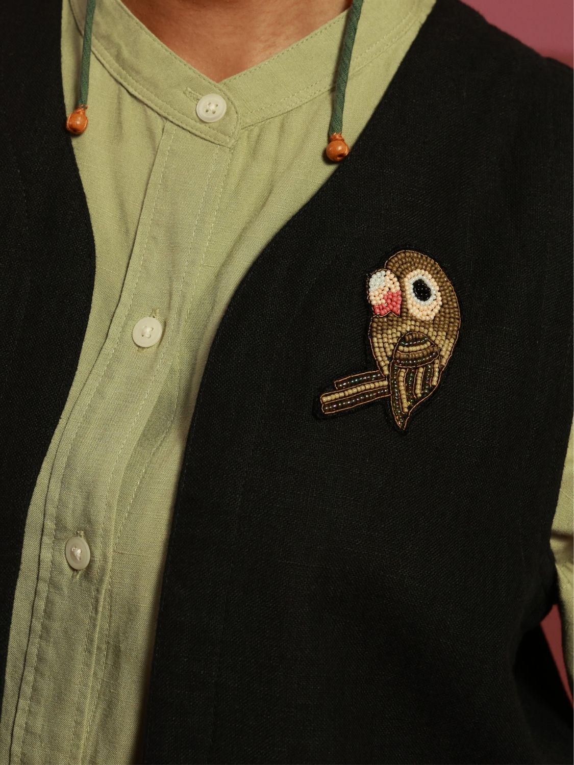 The Parakeet Gilet (Black)