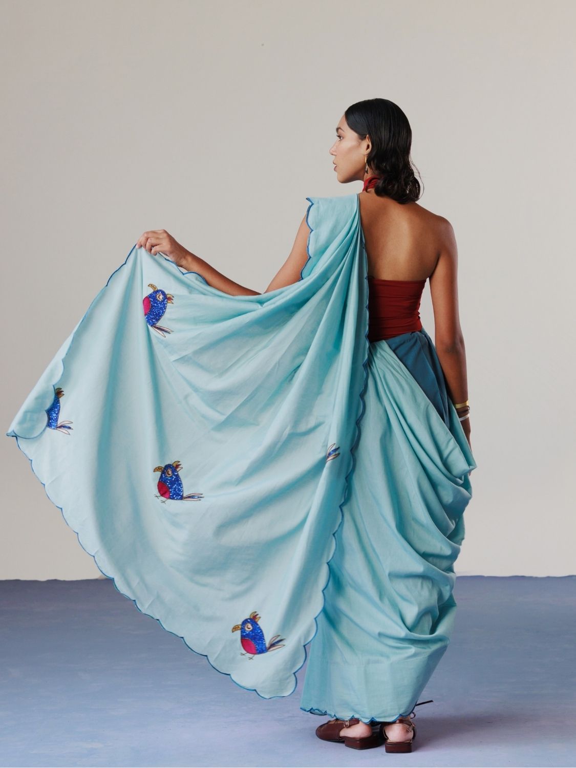 The Toucans Saree