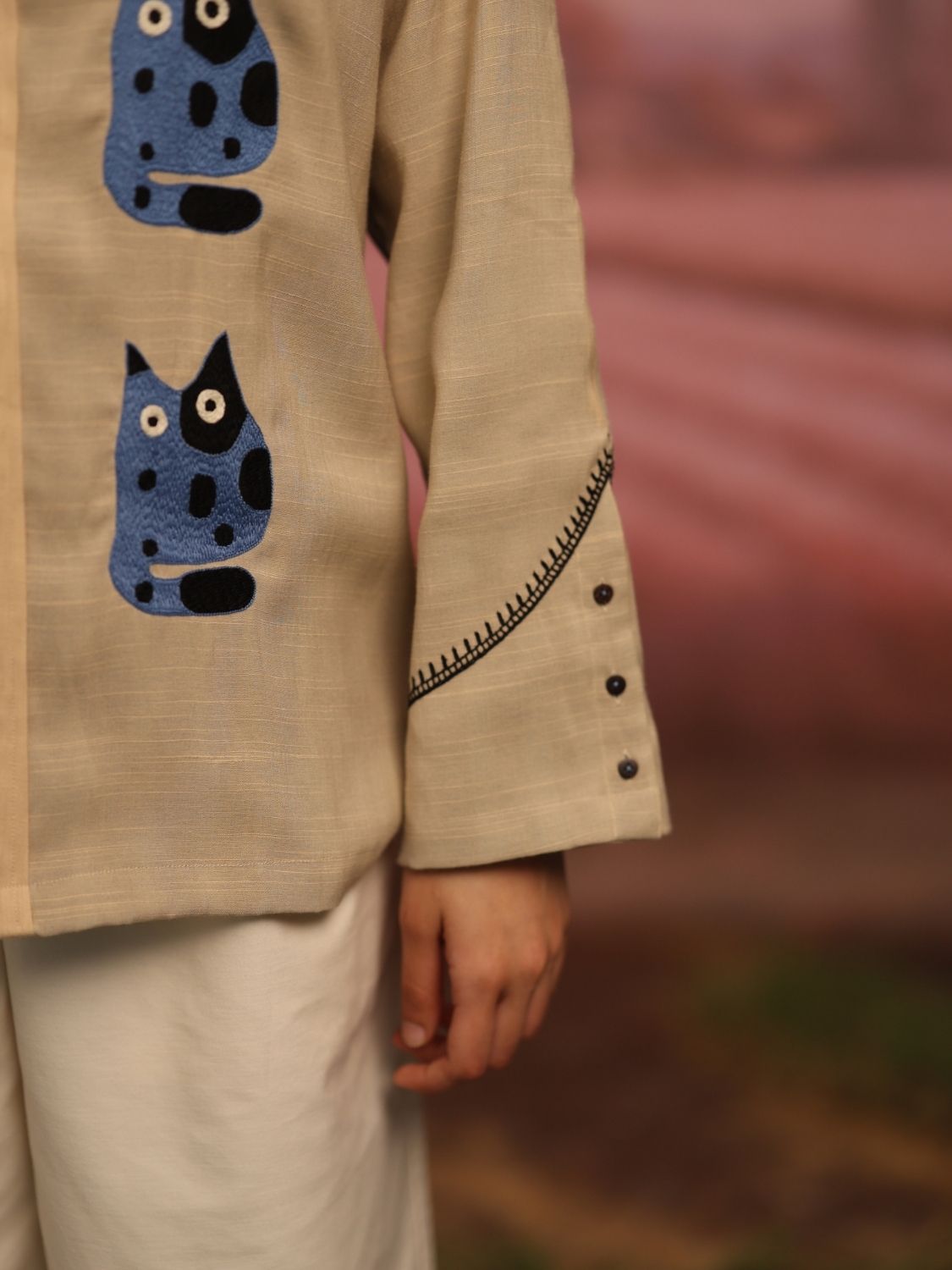 Half and half: Cat mode shirt