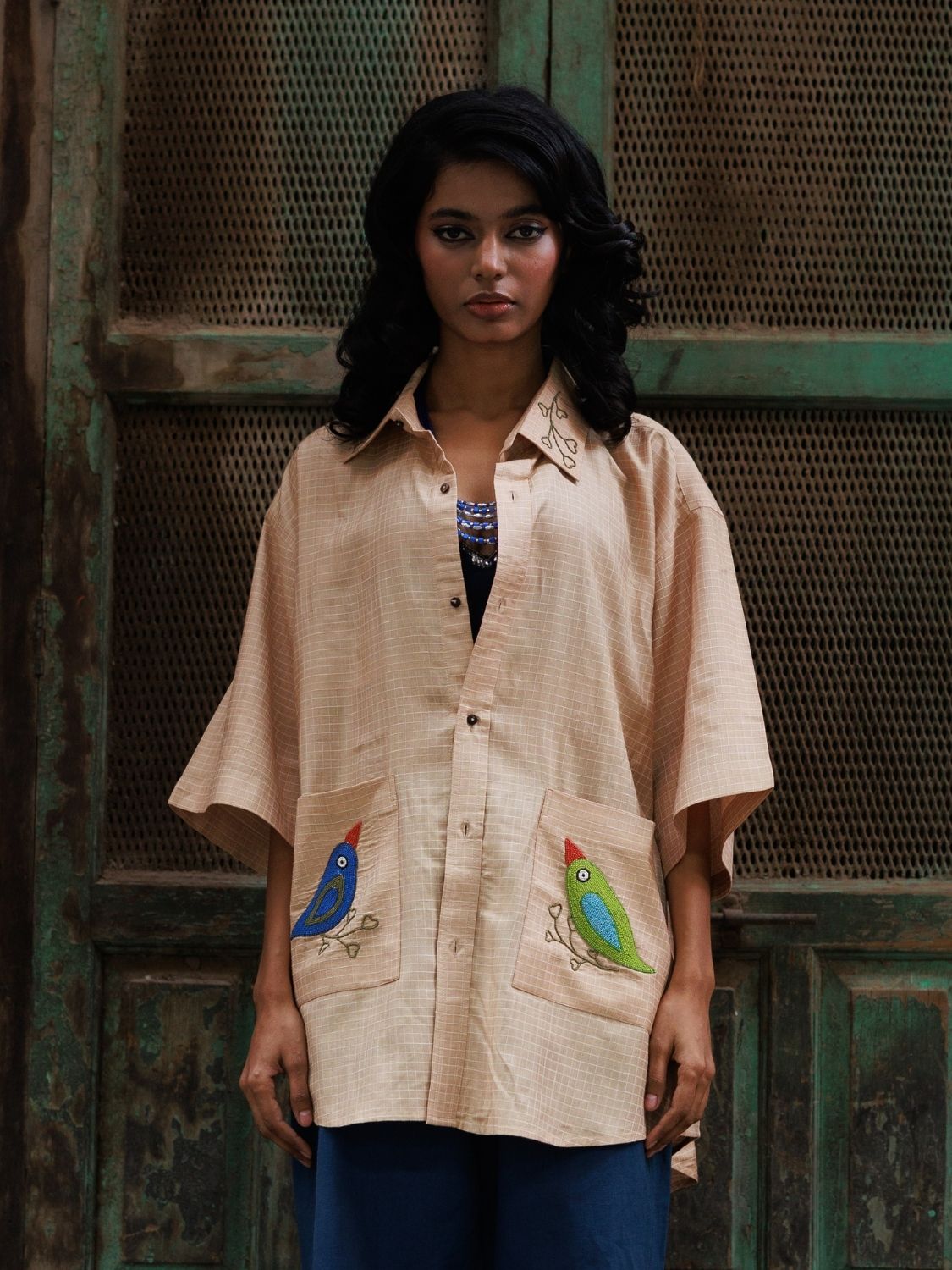Two of a Feather Oversized Shirt
