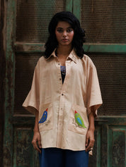 Two of a Feather Oversized Shirt
