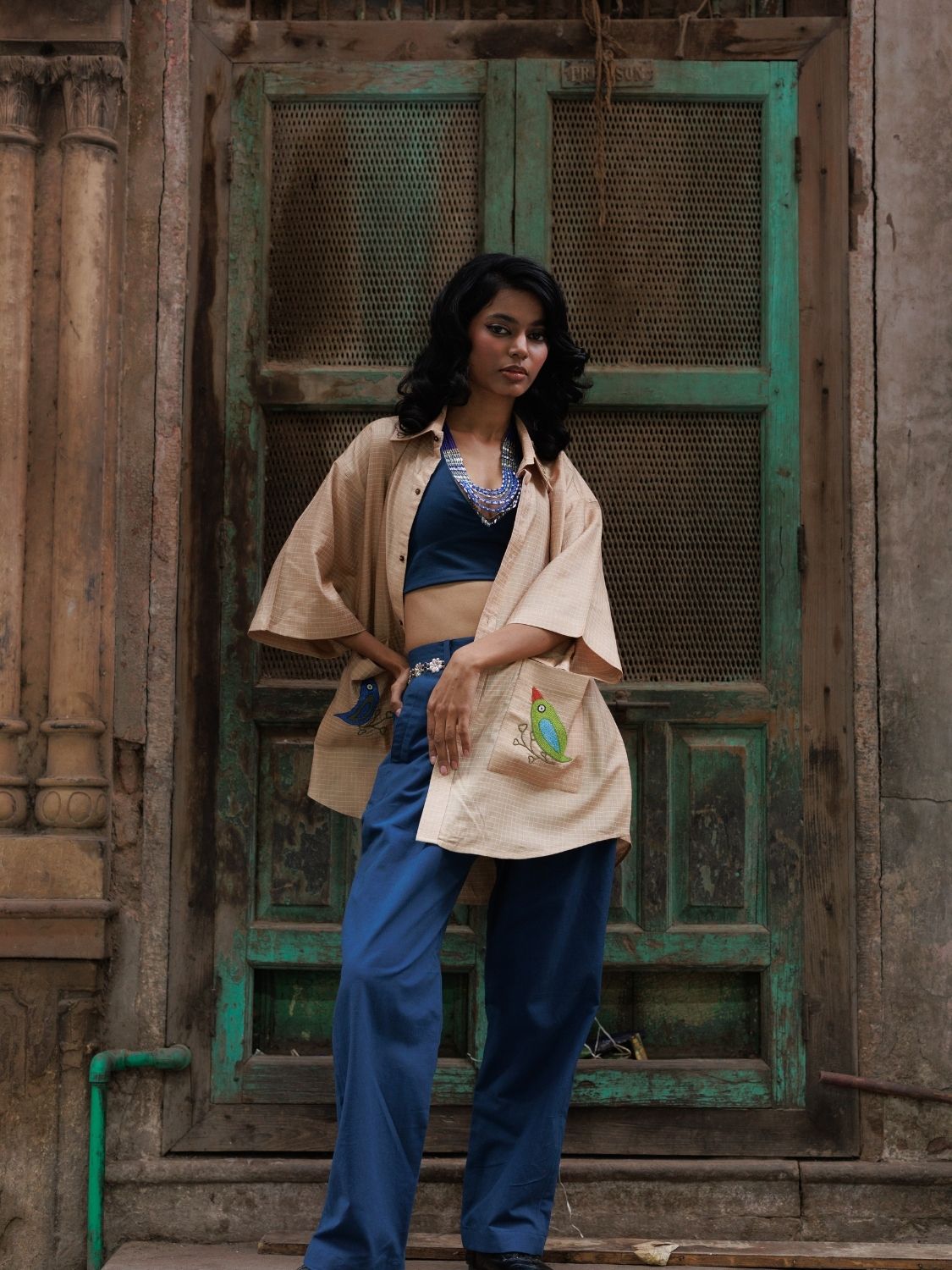 Two of a Feather Oversized Shirt