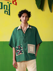 Framed in Summer (Green) Oversized Shirt