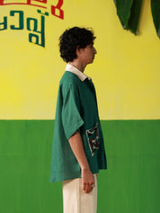 Framed in Summer (Green) Oversized Shirt