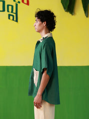 Framed in Summer (Green) Oversized Shirt