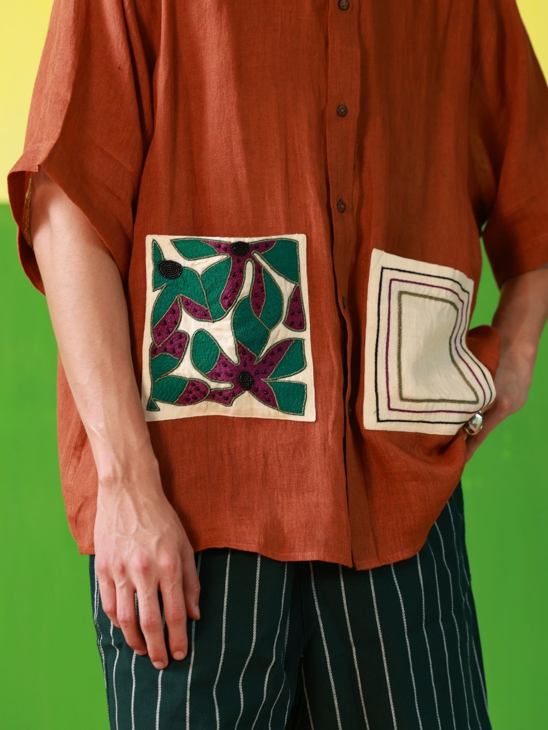 Framed in Summer (Rust) Oversized Shirt