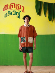 Framed in Summer (Rust) Oversized Shirt