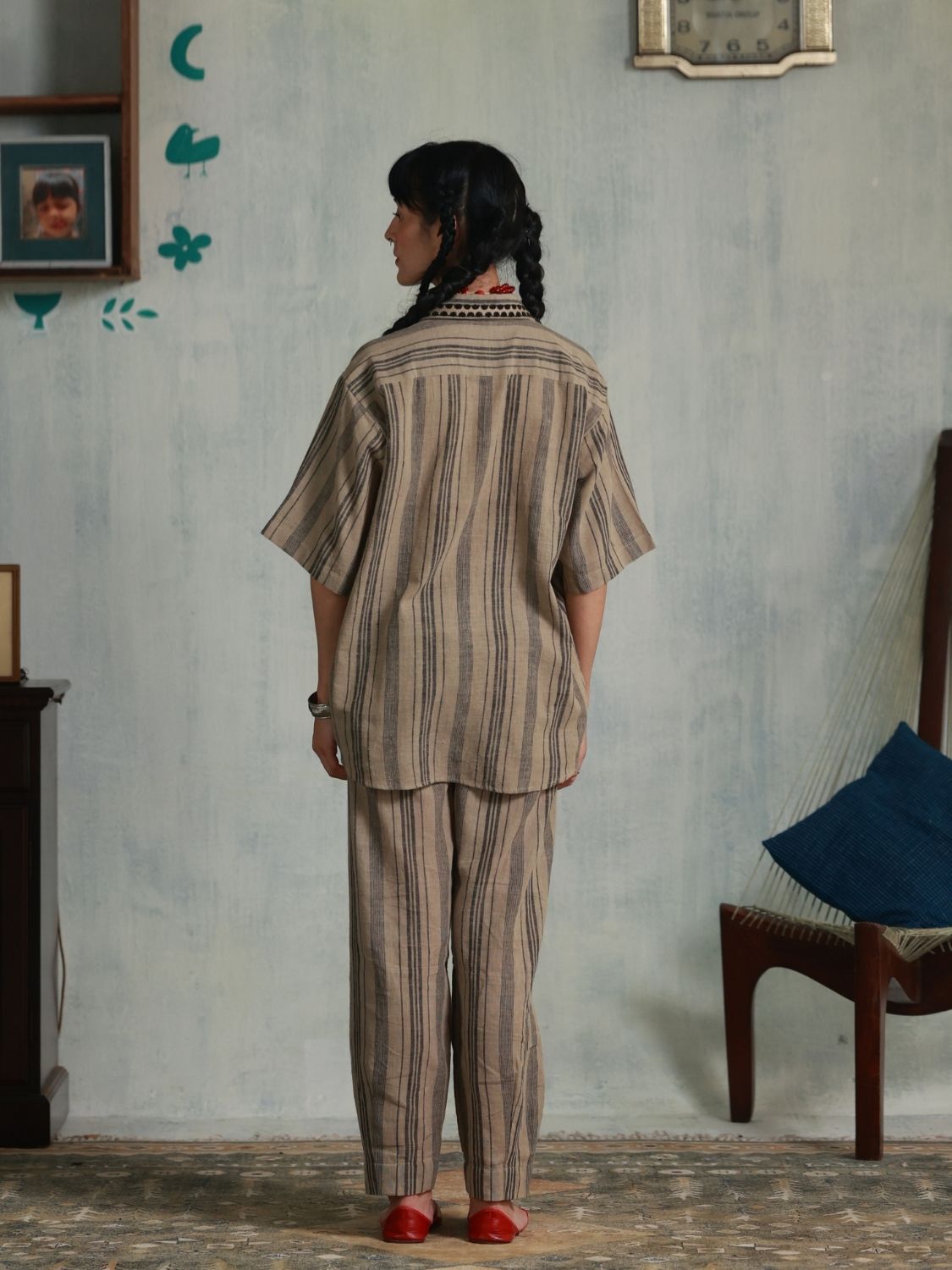 In a Row Oversized Shirt