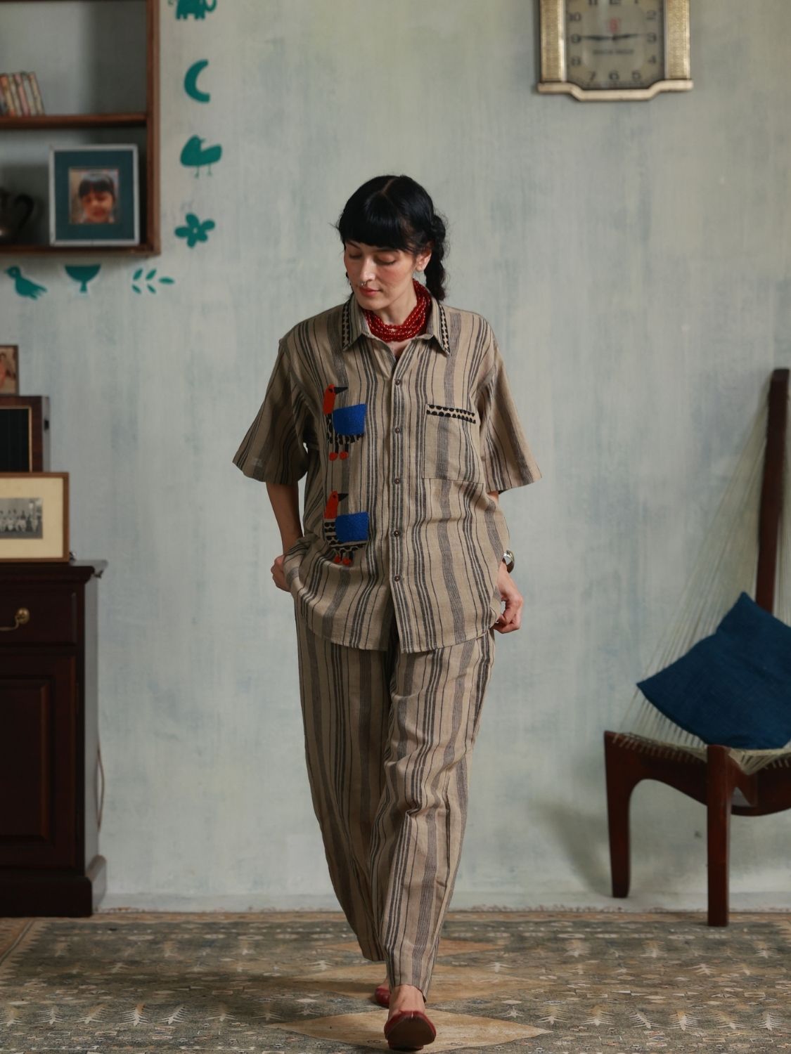 In a Row Oversized Shirt