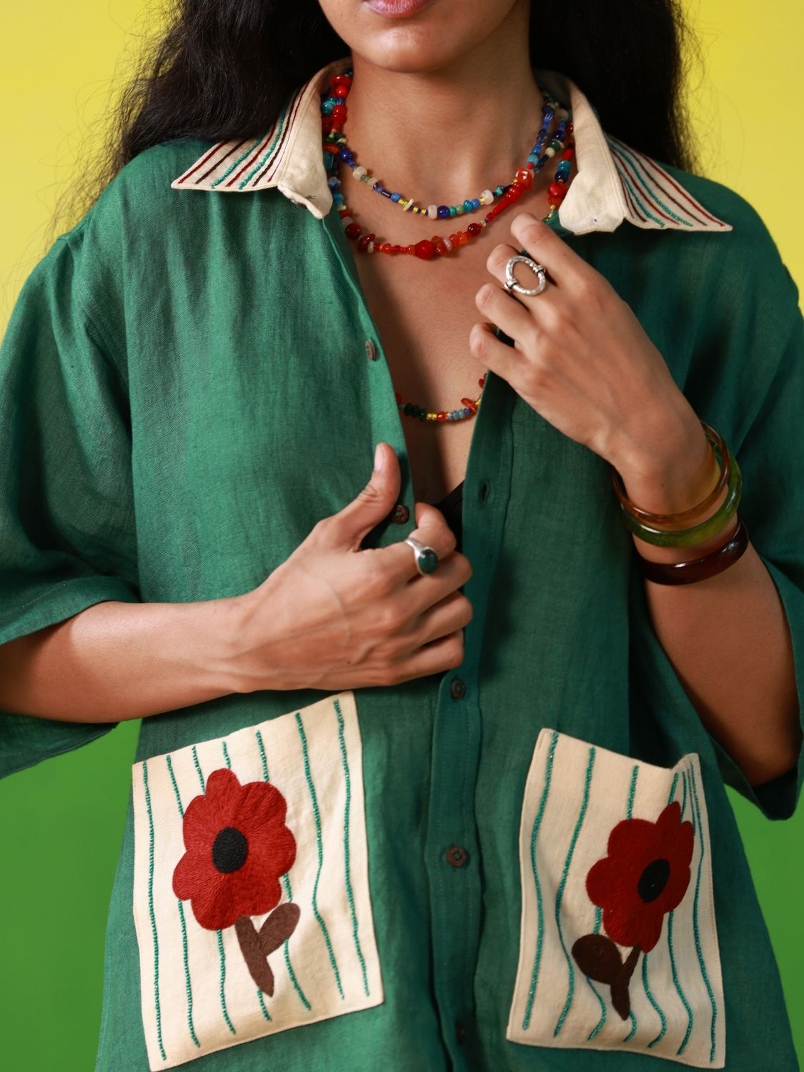 2 Blooms Too Cool Oversized Shirt