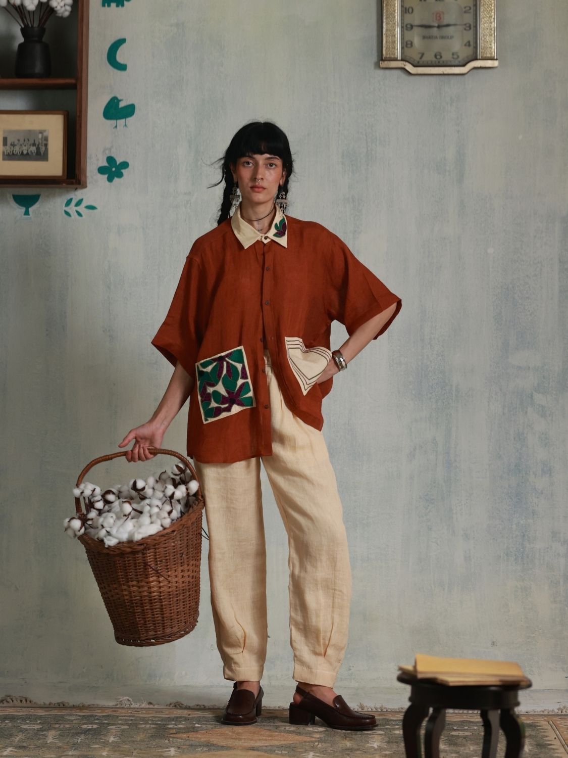 Framed in Summer (Rust) Oversized Shirt